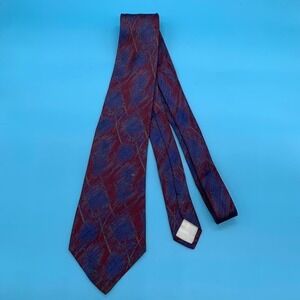 Vintage Enzo Brunattie Abstract Print Preppy Men's Classic Neck Tie